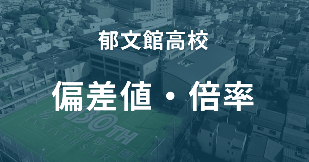 郁文館高校の偏差値と推移